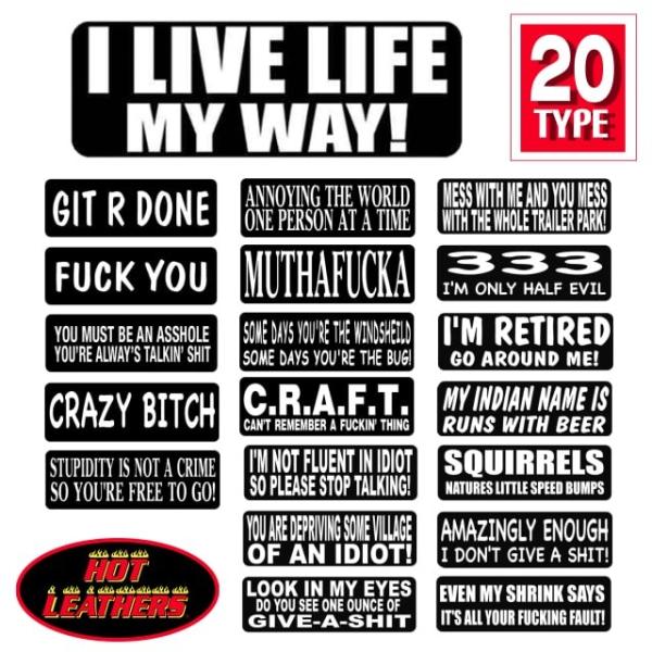 米国直輸入! HOTLEATHERS【J】全20種 ステッカー バイカー