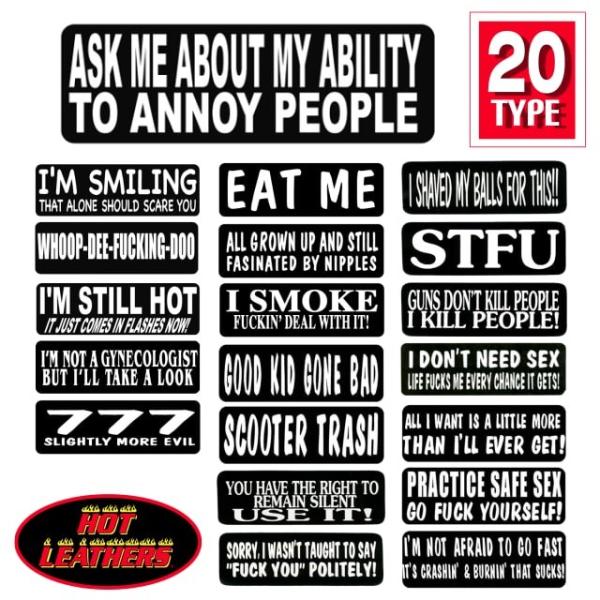 čA! HOTLEATHERSyKzS20 XebJ[ oCJ[ wbgp V[ Sticker mN bg{fB̃JX^! oCN V[ fJ[