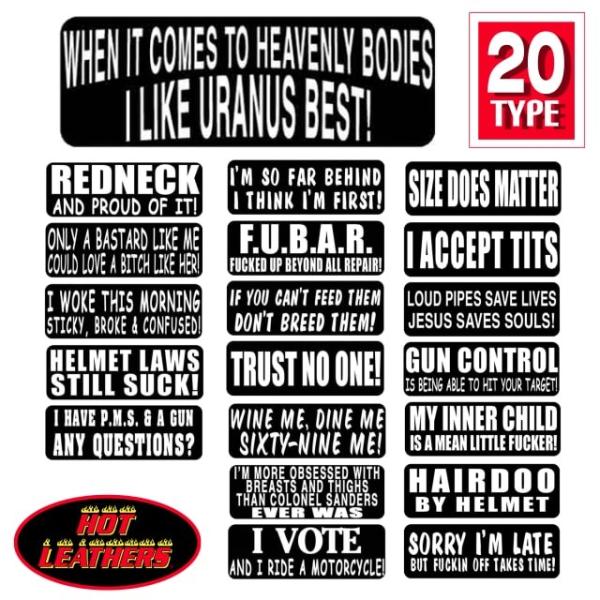 čA! HOTLEATHERSyLzS20 XebJ[ oCJ[ wbgp V[ Sticker mN bg{fB̃JX^! oCN V[ fJ[