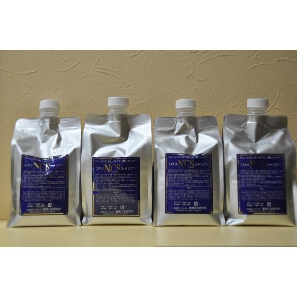 ロオナNCSシャンプー1000ml(無添加））頭皮の弱い方,詰め替え用 4個