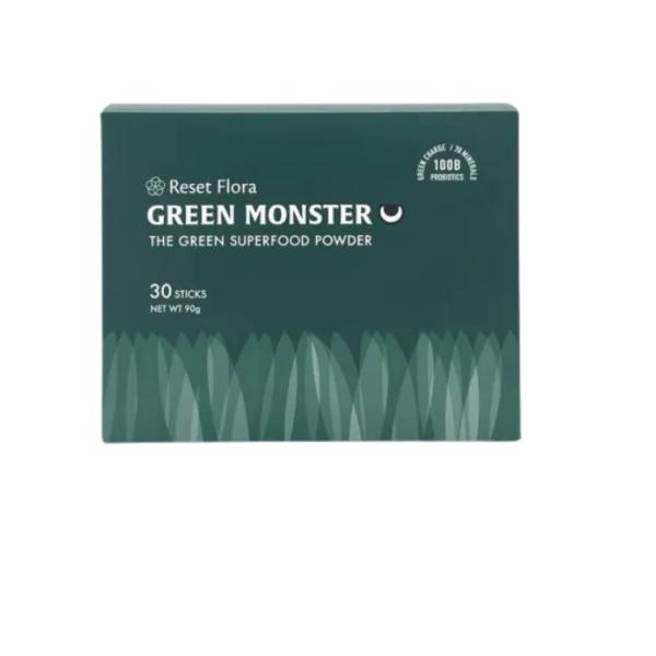 Reset Flora GREEN MONSTER 30包×2箱 GREEN MONSTER グリーンモンスター リセットフローラ 3g×30包 青汁
