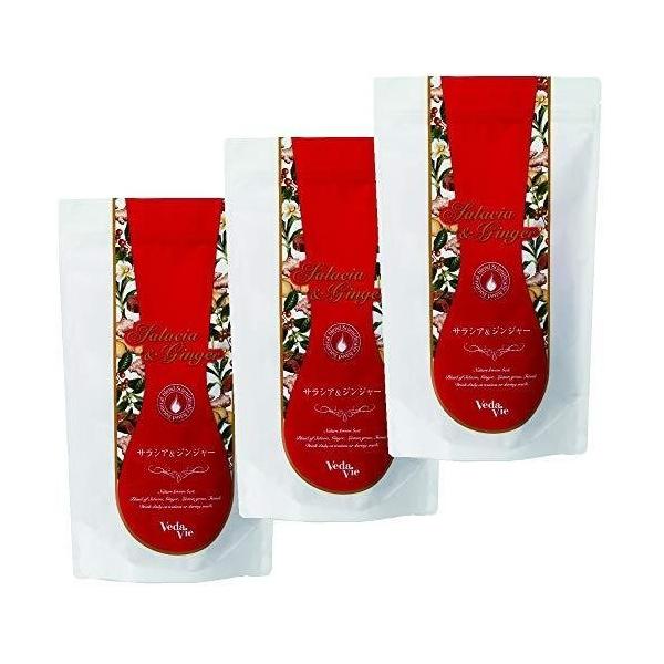 カロリーゼロ、糖質ゼロ！のダイエット健康茶【ヴェーダヴィ サラシア＆ジンジャーブレンド】甘いもの、油っぽいものをよく食べる方に。サラシア、ジンジャー、レモングラス、フェンネルがブレンドされたスッキリ風味のおいしい健康茶です。カロリー＆糖質コ...