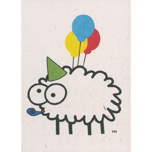 ひつじのフンで再生紙 【Sheep Poo Paper】 グリーティングカード