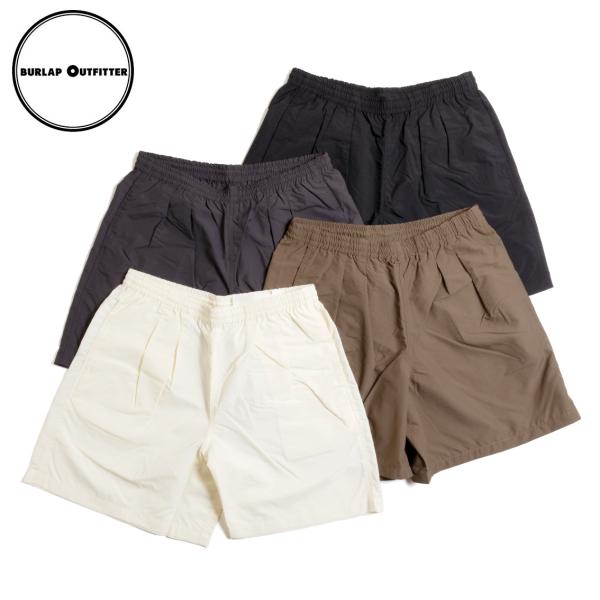 BURLAP OUTFITTER バーラップ アウトフィッター TRACK SHORT SOLID サプレックスナイロン トラックショーツ ショートパンツ