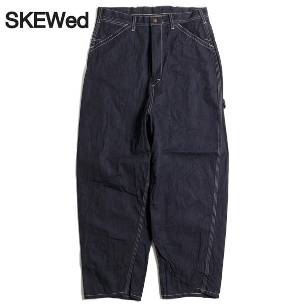 【セール20%OFF】 SKEWed スキュー 11W PAINTER PANTS The Dungarees (LE) ぺインターパンツ HS111-100 BLUE RINSE