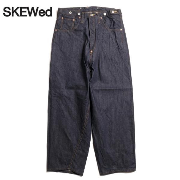 【セール20%OFF】 SKEWed スキュー 201 One Pocket Mine Pants (LV) ワンポケット マインパンツ HS1201-100 BLUE RINSE