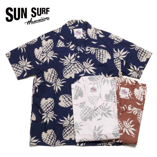 DUKE KAHANAMOKU デューク カハナモク COTTON HAWAIIAN SHIRT “DUKE'S PINEAPPLE” SUN SURF アロハシャツ コットン DK37811