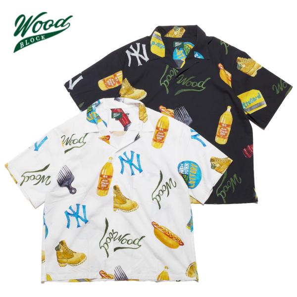 WOODBLOCK ウッドブロック × TSUYOSHI YAMANAKA SS OPEN COLLAR SHIRT オープンカラーシャツ WB-26SS-021