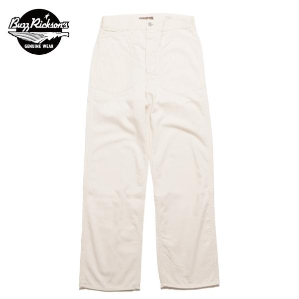 BUZZ RICKSON'S バズリクソンズ TROUSERS, WORKING, WHITE TWILL アーミートラウザース BR42635