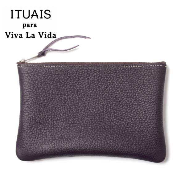 ITUAIS イトゥアイス qualquer coisa pouch コケコイザポーチ トリヨンラグーン 日本製 d.purple
