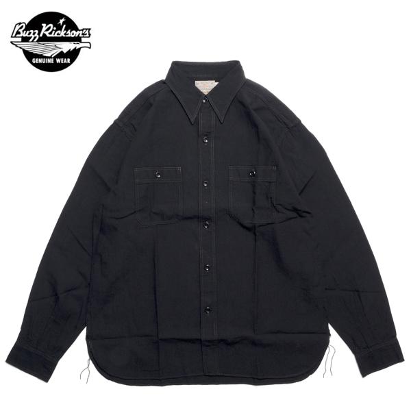 BUZZ RICKSON'S バズリクソンズ WILLIAM GIBSON COLLECTION BLACK CHAMBRAY WORK SHIRTS ワークシャツ BR29143