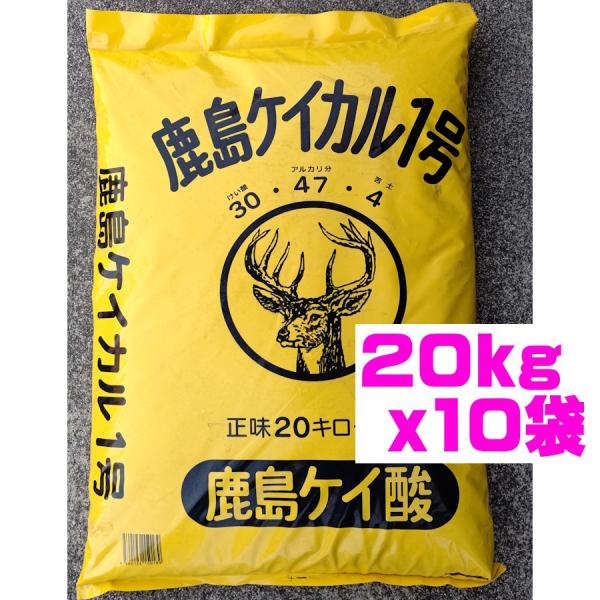 鹿島ケイカル1号 200kg(20kg×10袋) (同梱不可,運送便指定不可) 砂状 家庭菜園 土壌改良 永田農法 農チューバ― ケイ酸カルシウム ケイ酸苦土石灰