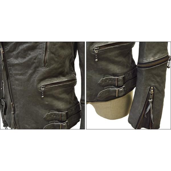 ライダースジャケット メンズ グレー 本革 革ジャン レザージャケット メンズアウター ダブル ファッション ライダースジャケット 革ジャン グレイ グレー 春秋冬 Uk1gtgry Haruf Leather