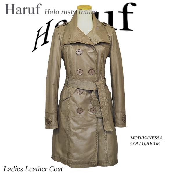 Haruf（ハルフ） レザーコート レザージャケット レディース 本革
