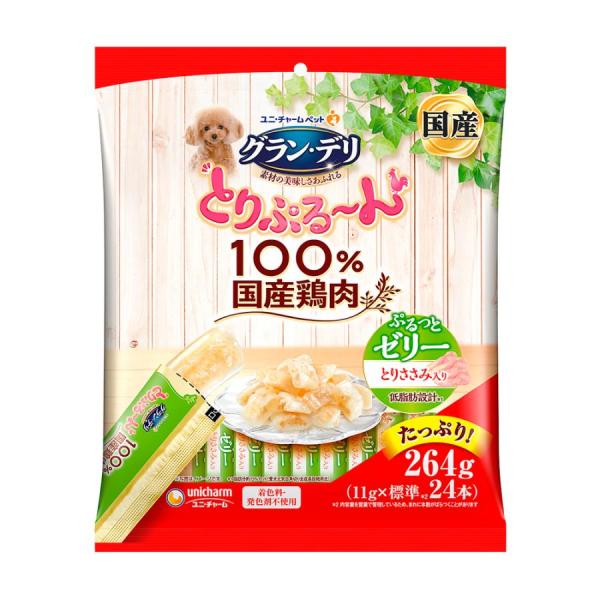 Yahoo!限定価格 グラン・デリ とりぷる~ん ぷるっとゼリー とりささみ入り 11g×24本 ユニ・チャーム