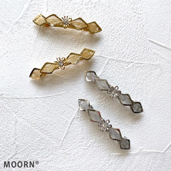 バレッタ 2個セット 小さめ 結婚式 お呼ばれ ヘアクリップ ミニ  