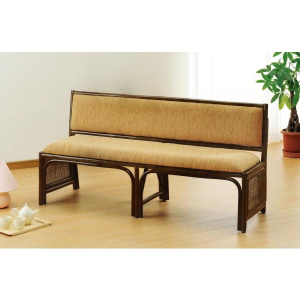 今枝商店　ラタン　長ベンチ　 今枝商店 籐 ロングベンチ マット付 幅200cm （ 家具 ソファー 籐家具