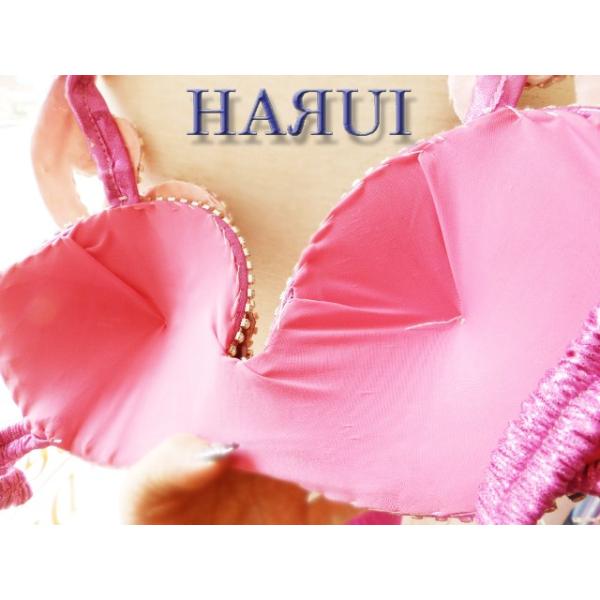 新入荷 ベリーダンス エジプト製 衣装 パール ピンク セット