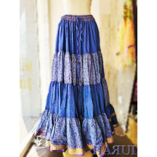新入荷 ベリーダンス ジプシー スカート 25ヤード インド 花柄