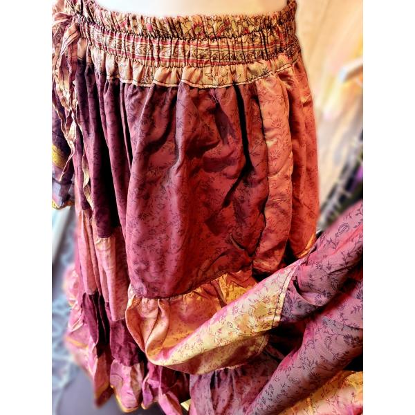 新入荷 ベリーダンス ジプシー スカート 25ヤード インド製 チョコ