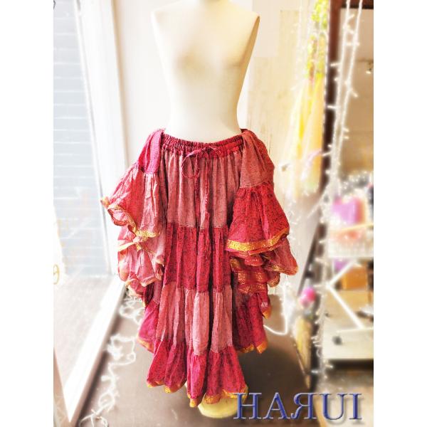 新入荷 ベリーダンス ジプシー スカート 25ヤード インド製 柄