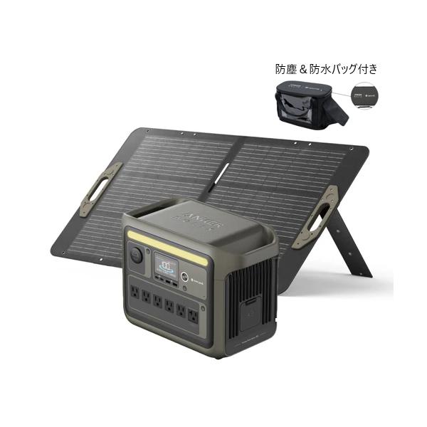 Anker Portable Power Station 1000 with Portable Solar Panel 100 Snow Peak コラボレーションモデル
