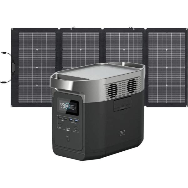 ECOFLOW EcoFlow ポータブル電源 DELTA 2 ソーラーパネル160W
