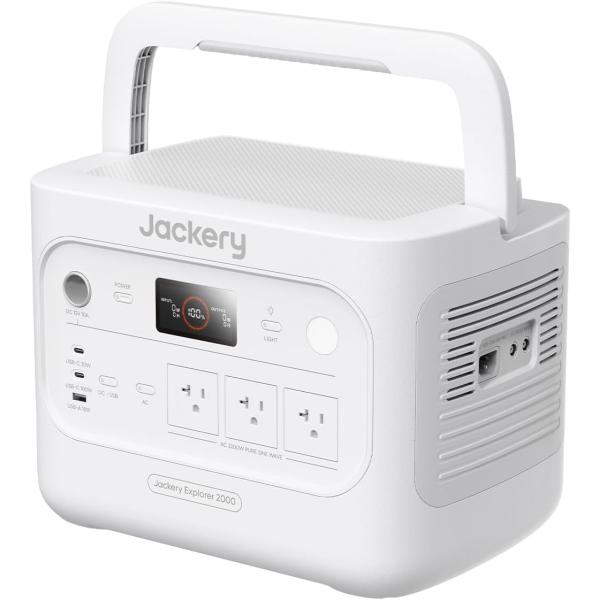 Jackery ポータブル電源 2000 New 2048Wh パールホワイト JE-2000F-WH