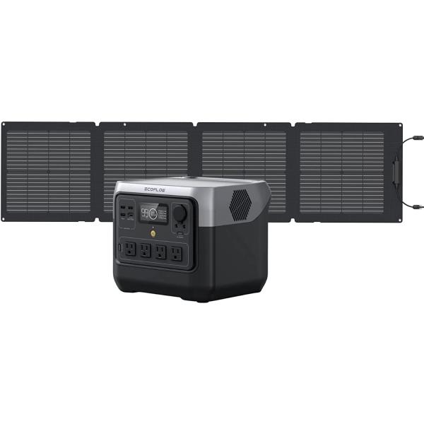 EcoFlow ポータブル電源 RIVER 2 Pro ソーラーパネル 110W 1枚 セット