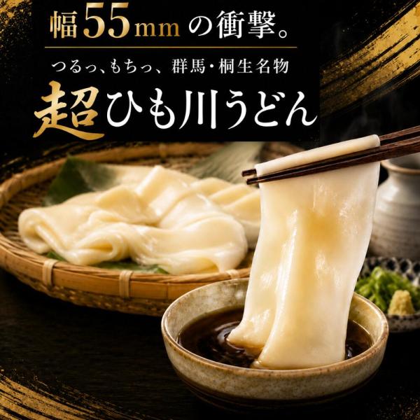 超ひも川うどん つゆ付き 無添加 半生麺  送料無料  群馬県桐生名物 ひも川 ひもかわうどん 通販 人気