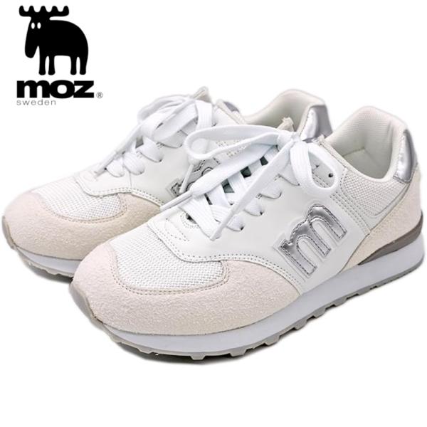 モズ 撥水 スニーカー レディース ローカット レースアップ スポーツ 運動靴 22.5cm moz