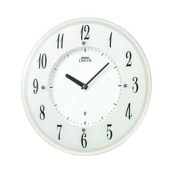 送料無料　SEIKO CLOCK EMBLEM(セイコークロック　エンブレム) 電波掛け時計　ソーラー HS533Ｗ　ＨＳ533