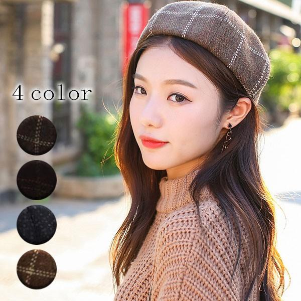 チェック柄 ベレー帽 ベレー帽 チェック柄 チェック[品番：JCSW0000588]｜JOCOSA（ジョコサ