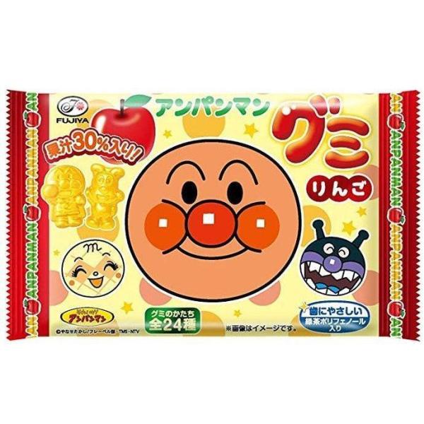 ポイントでも 不二家 アンパンマングミ　ぶどうorりんご(ランダム)　６粒　お一人様/１世帯、1種類１個限定　送料無料　お菓子
