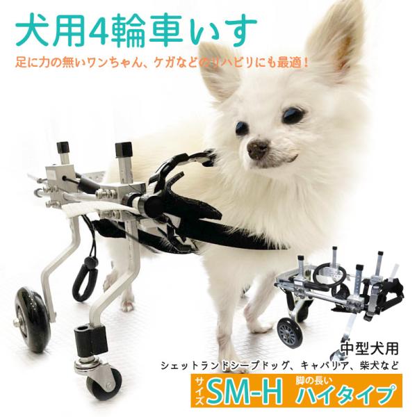 柴犬4輪歩行器 リハビリ 食事補助 犬の歩行器 犬の車椅子 介護用 体制維持