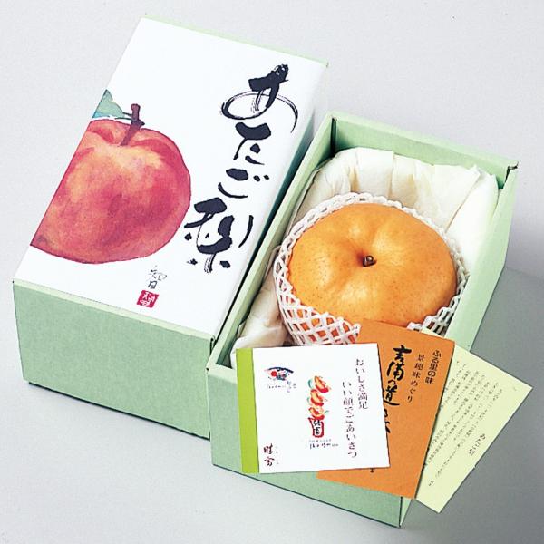 [Release date: January 1, 2021]発送期間：12月上旬〜12月下旬 商品内容：あたご梨（800ｇ×1玉）産地：岡山賞味期限：出荷から9日（お早めにお召し上がりください。）保存方法：冷暗所