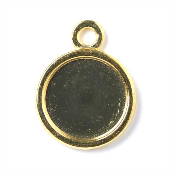 サービス品 ミール皿 1枚 丸皿 小さめ g31 ゴールド 金 カンあり カン付き 丸 レジン アクセサリー パーツ チャーム 台座 ハンドメイド ピアス イヤリング 素材