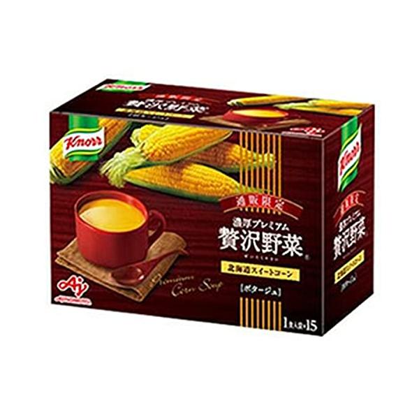 コーン スープ 贅沢野菜 クノール  北海道スイートコーン とろーり濃厚 15袋入り1箱