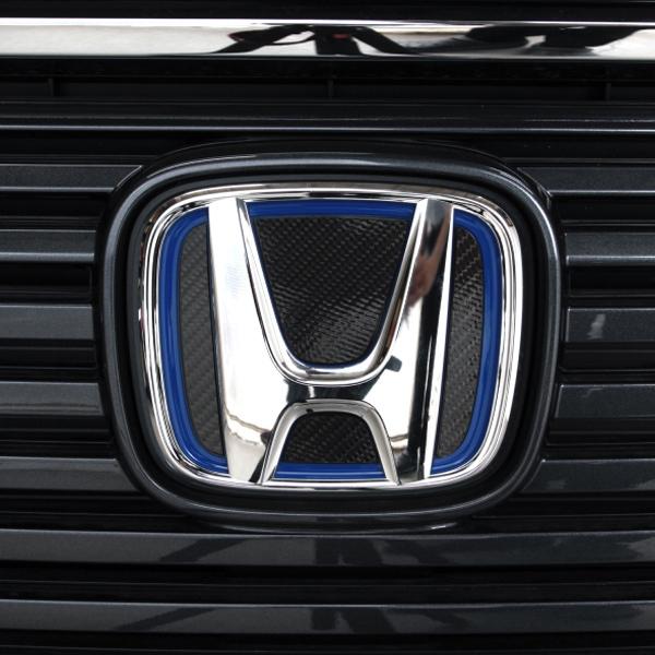 ハセプロ マジカルカーボン フロントエンブレム用 ホンダ24 青フチ有り