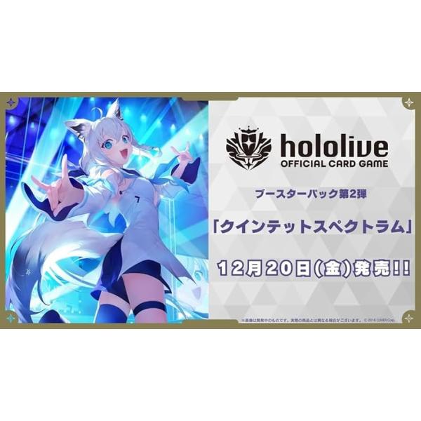 hololive OFFICIAL CARD GAME ブースターパック第2弾クインテットスペクトラム  1カートン 12BOX入り輸送箱未開封。輸送箱に伝票を貼って発送致します。商品のすり替え防止のため、返品はお断り致します。上記にご承諾...