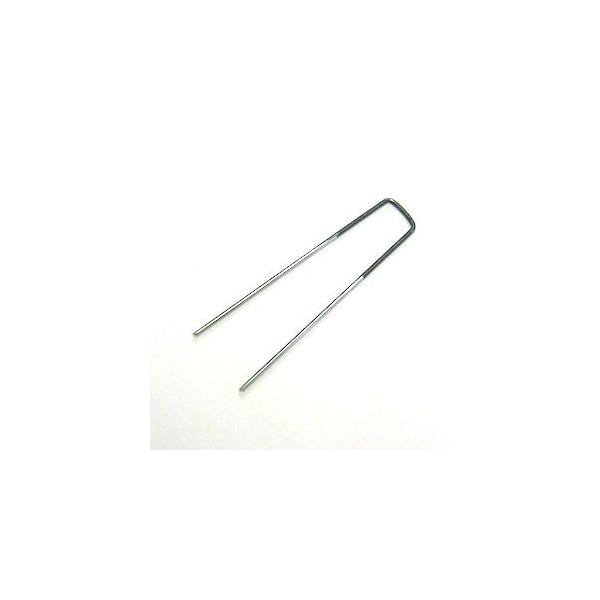 ■離島・一部地域は追加送料がかかる場合があります。人工芝 マット用 U字釘 細タイプ 人工芝マットをつなぎ合わせるU字ピン 固定用部材・コの字釘 庭やベランダにリアルな芝生シートで屋外緑化 エクステリア業者も御用達のプロ仕様(通販)■材質：...