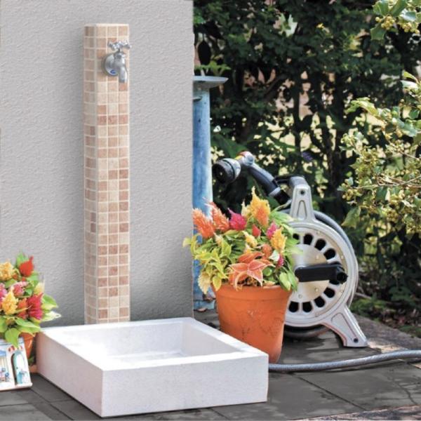 外水栓柱 おしゃれ 立水栓 水栓柱 Diy モゼック パンセット モザイクタイルの外流し ガーデン向け ユニット 蛇口別売り 送料無料 Buyee Buyee 日本の通販商品 オークションの入札サポート 購入サポートサービス