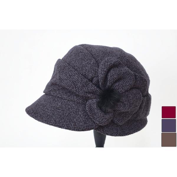 60代 70代 80代 90代 女性 婦人帽子 レディースハット ワイン パープル ブラウン ミセス シニア サイズ調節つき 秋冬 bp クロシェ カラー ワイン Rhteste Dramarcia Adv Br