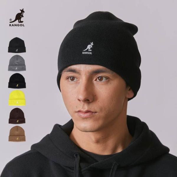 KANGOL カンゴール ニット帽 CARDINAL 2WAY BEANIE | ONE SIZE(19) BLACK (01) | KNIT