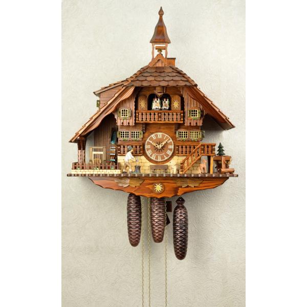 八日巻き鳩時計 オルゴール付 木こりのお仕事 488-8MT : 鳩時計専門店