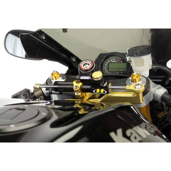 バイク HYPERPRO ハイパープロ CNCステダンステーSET 75mm GLD ZX-10R