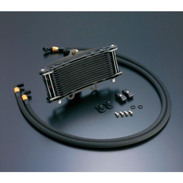 バイクパーツ 冷却系 アクティブ OILクーラーKIT サイド廻し ラウンド#6 9-13R BLK仕様 ZEPHYR400/X [サーモ対応] AC14037813BC