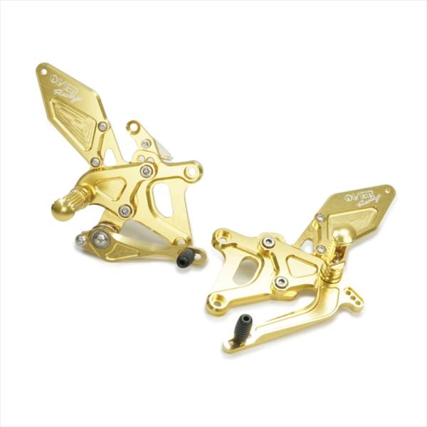 Backstep PR 1枚 バイクパーツ ステップ ラフアンドロード OVER.Rバックステップ GOLD