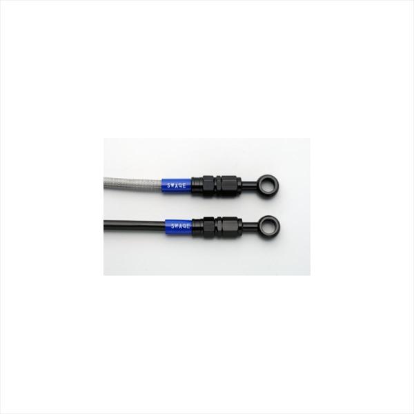SWAGE-LINE(スウェッジライン) ハーレーフロントホースキット BLK/BLK