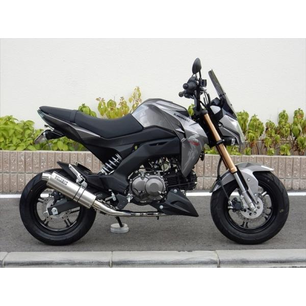 マフラー ダブルアールズ WR`S フルEX ショートオーバル ソリッドタイプ Z125 PRO (2BJ-BR125H) LT4110JM 取寄品